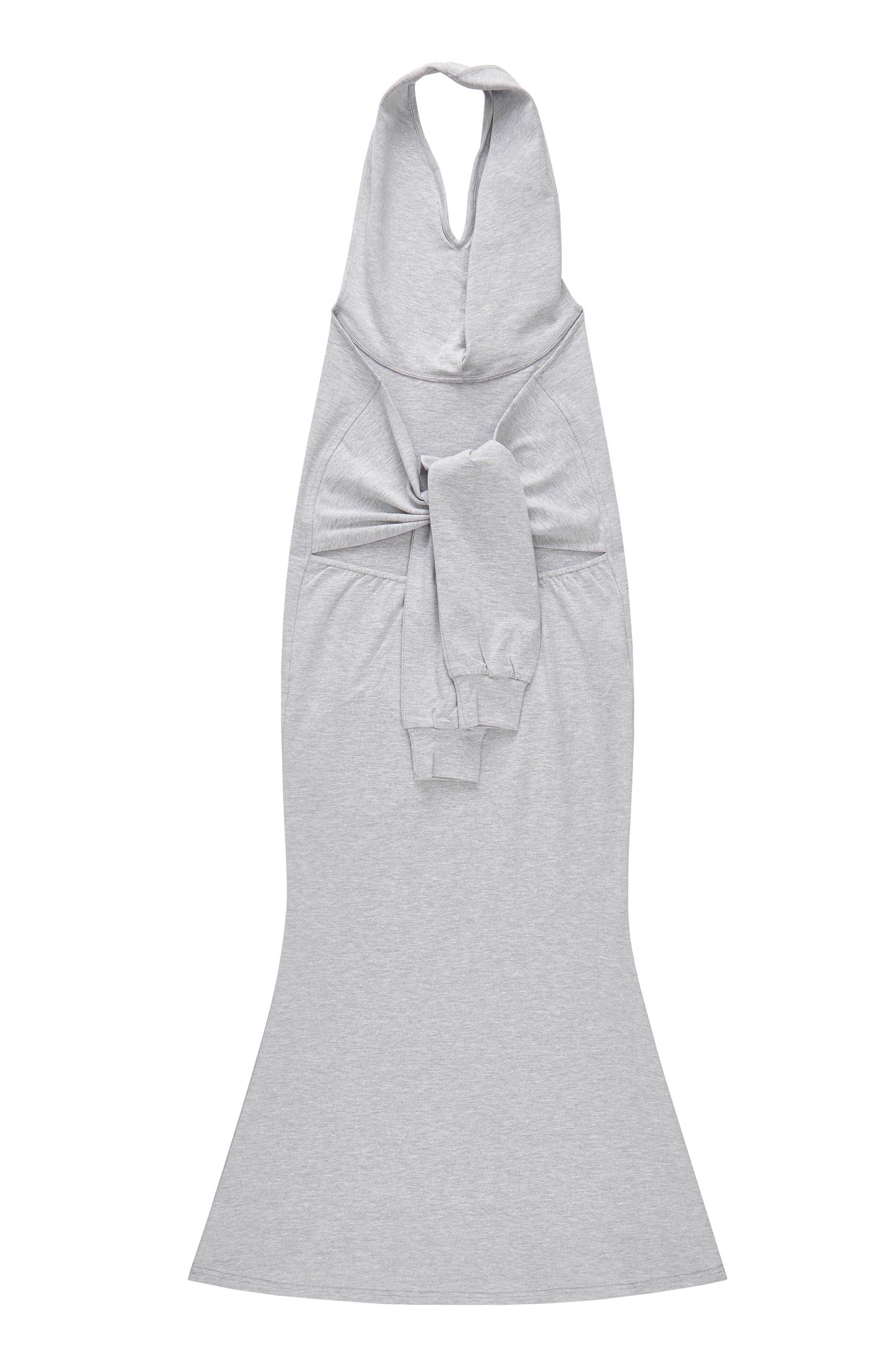 Speaker Component Distressed Hoodie Dress