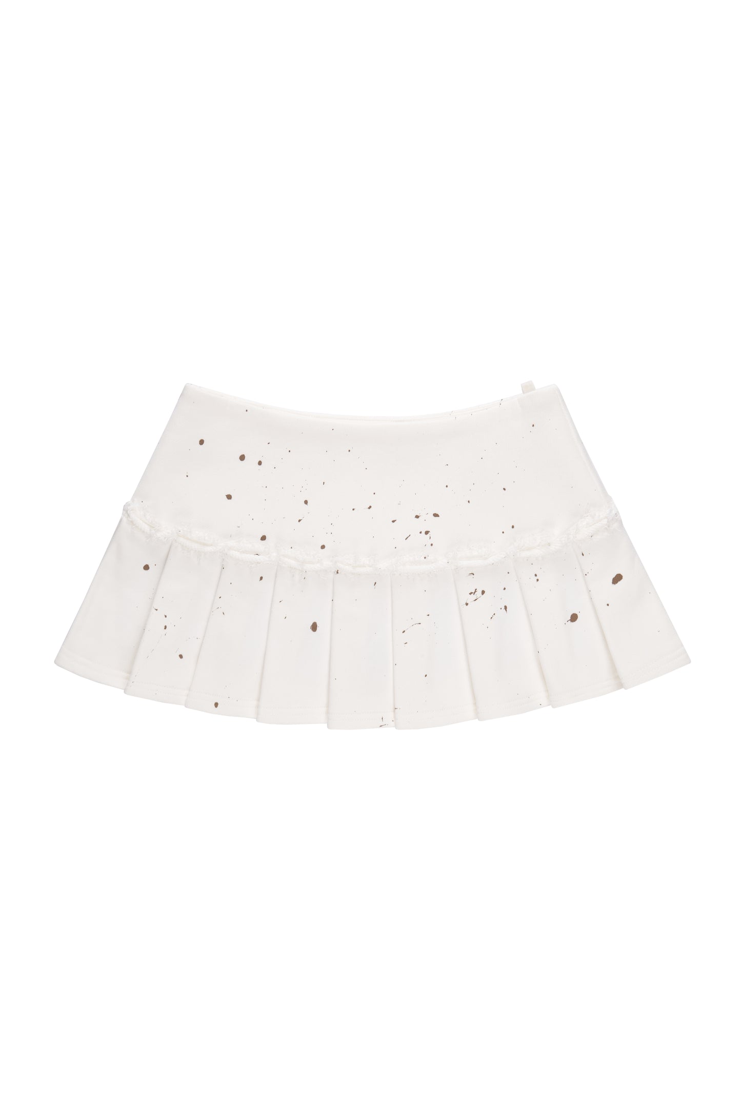 Splatter Ink Pleated Mini Skirt