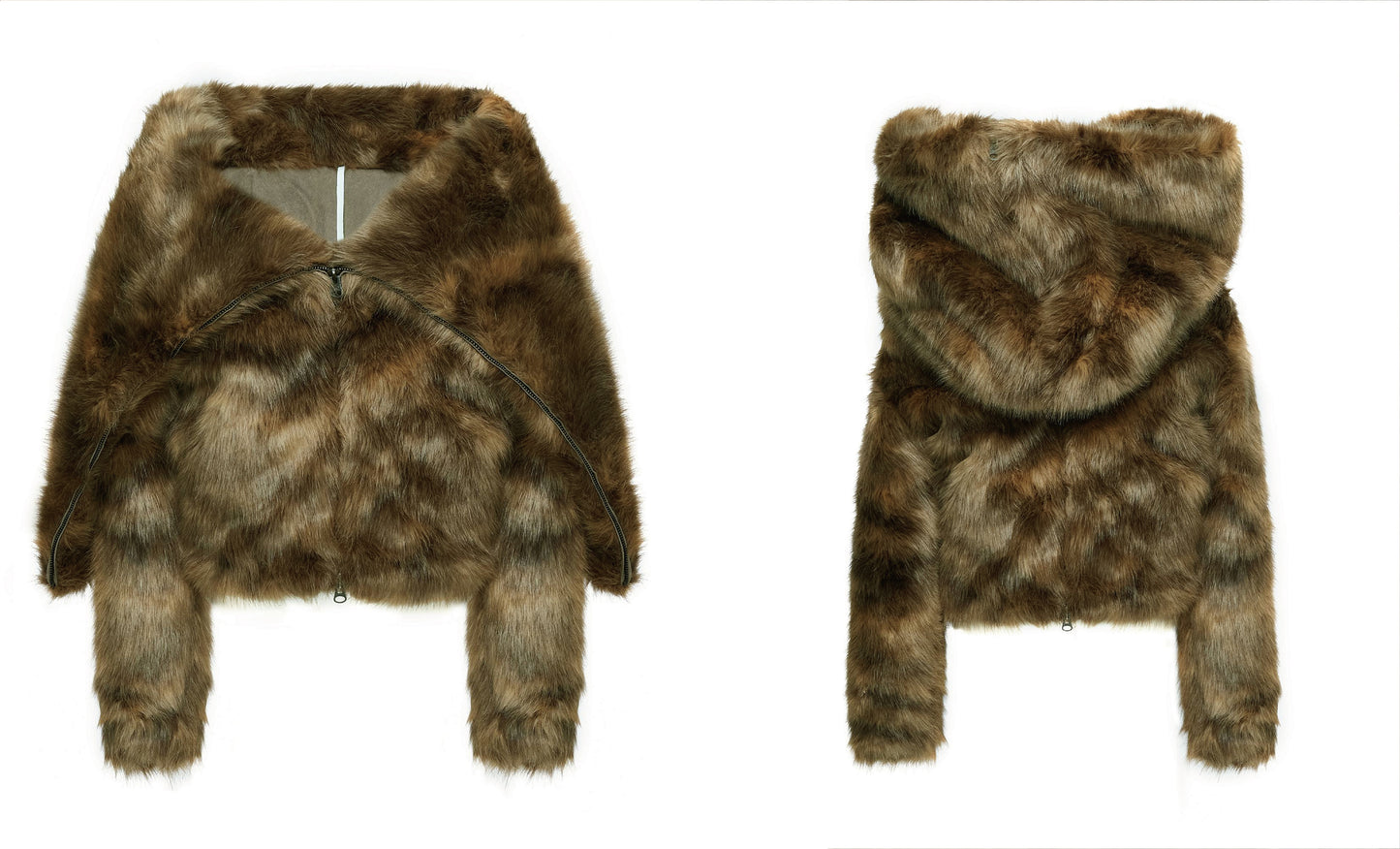 Faux Mink Fur Coat (Short/Long 2-Way)