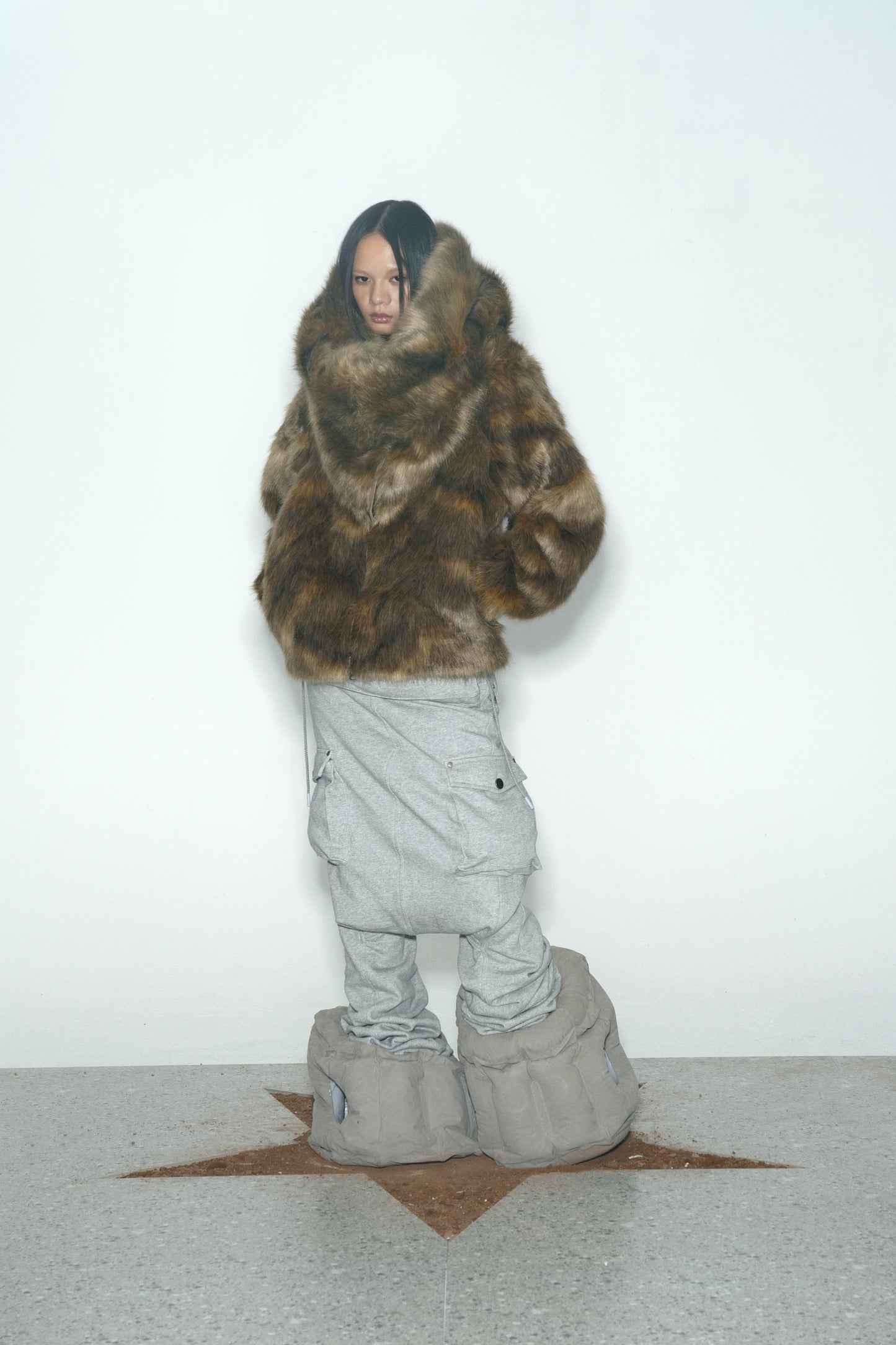 Faux Mink Fur Coat (Short/Long 2-Way)
