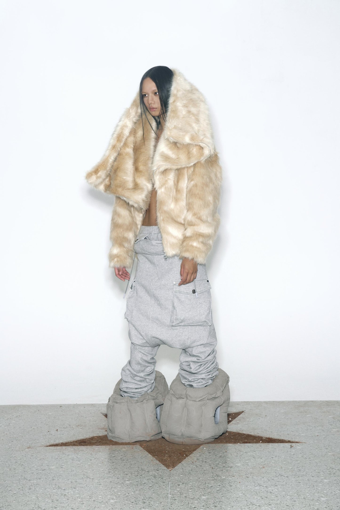Faux Mink Fur Coat (Short/Long 2-Way)