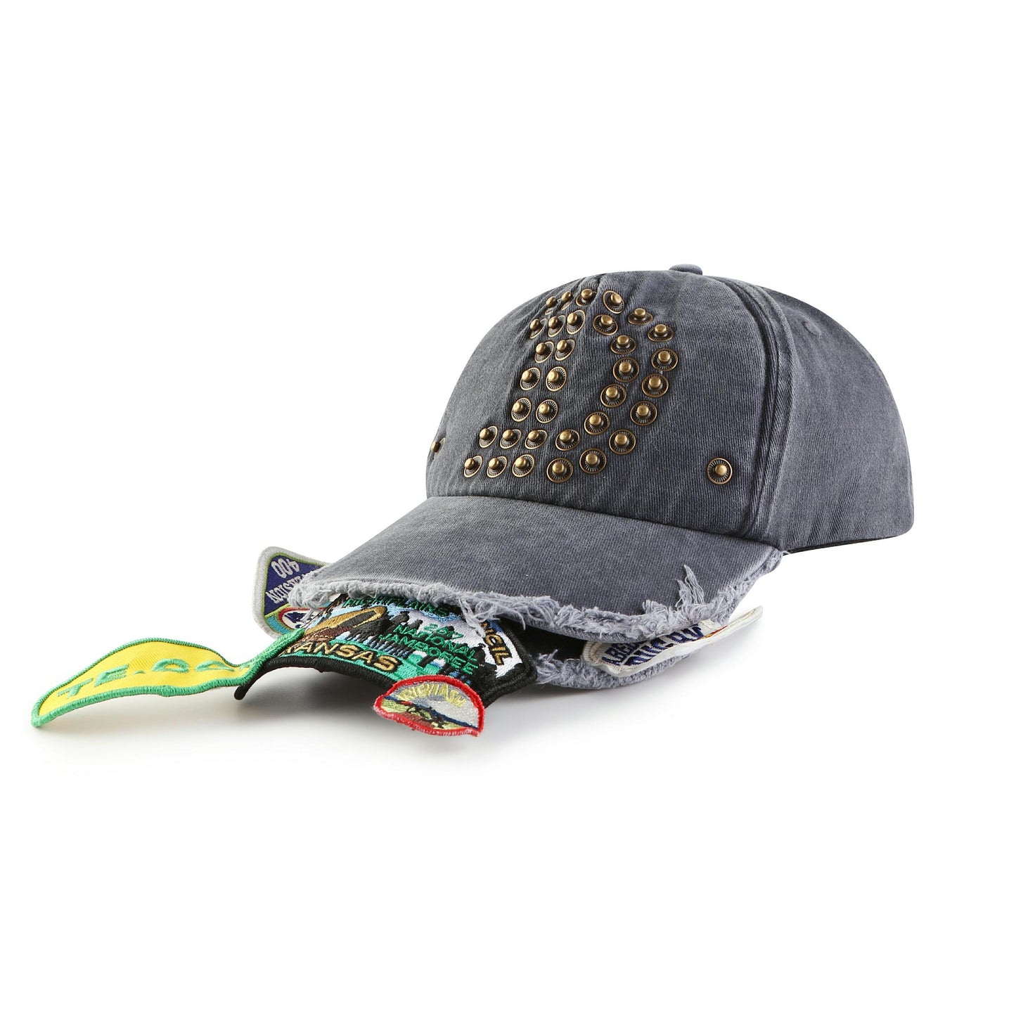 Double-Brim Vintage Badge Hat