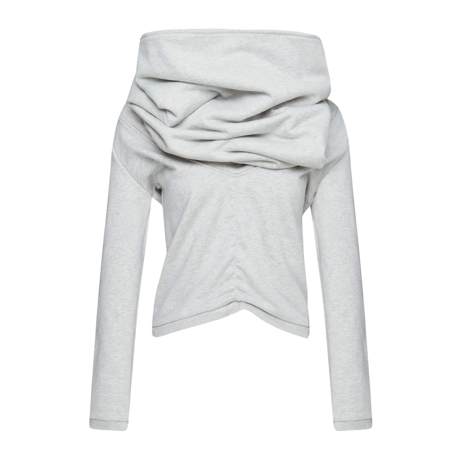 TE.COM Multi-Way Oversized Layered Collar Sweatshirt