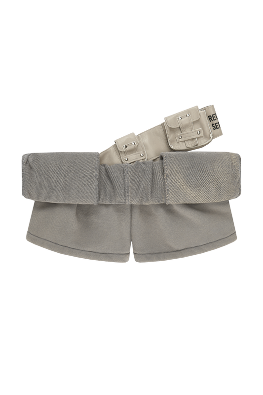 Rolled-down Waist Ultra-short Shorts