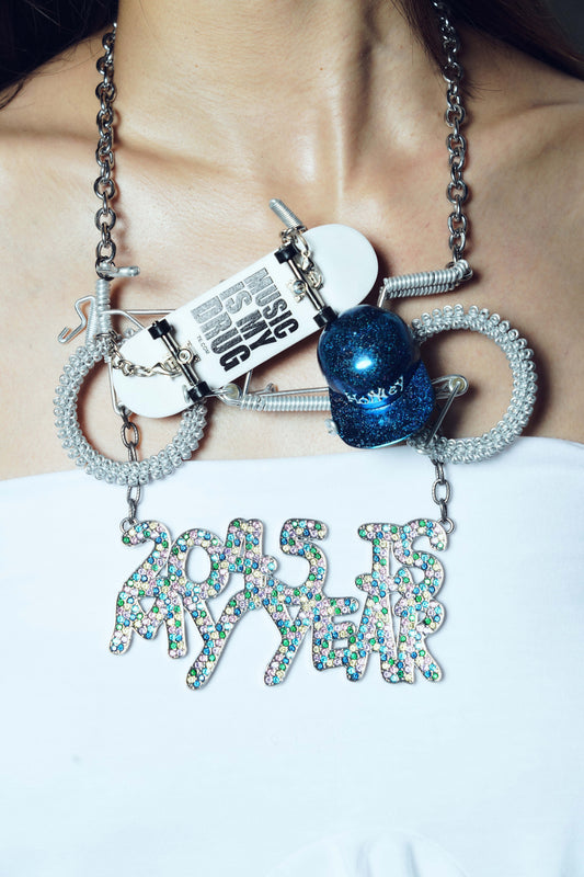 "2045 is my year" Necklace