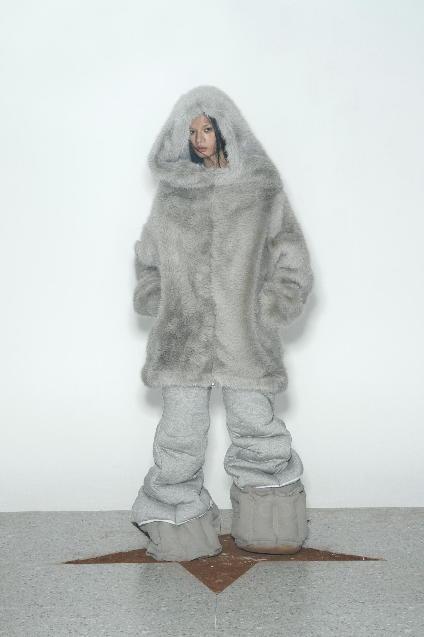 Extra-Thick Long Eco-Friendly Faux Fur Coat