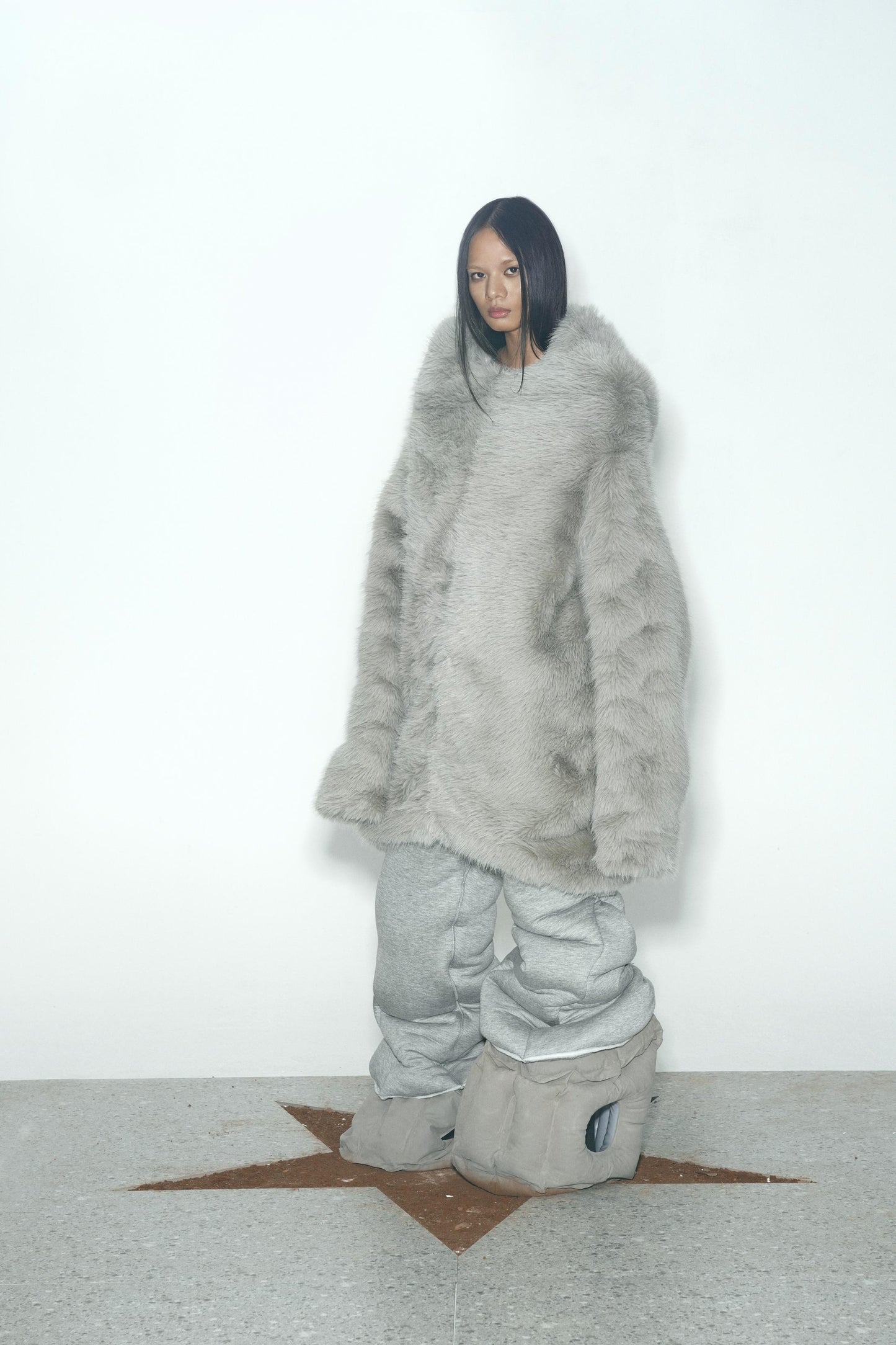 Extra-Thick Long Eco-Friendly Faux Fur Coat